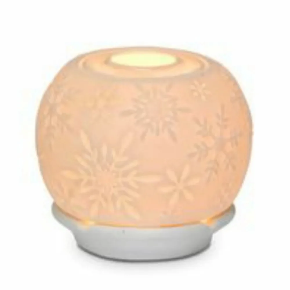 💜PartyLite Ivory Snowflake Illuminescents Fragrance Warmer - Picture 3 of 12